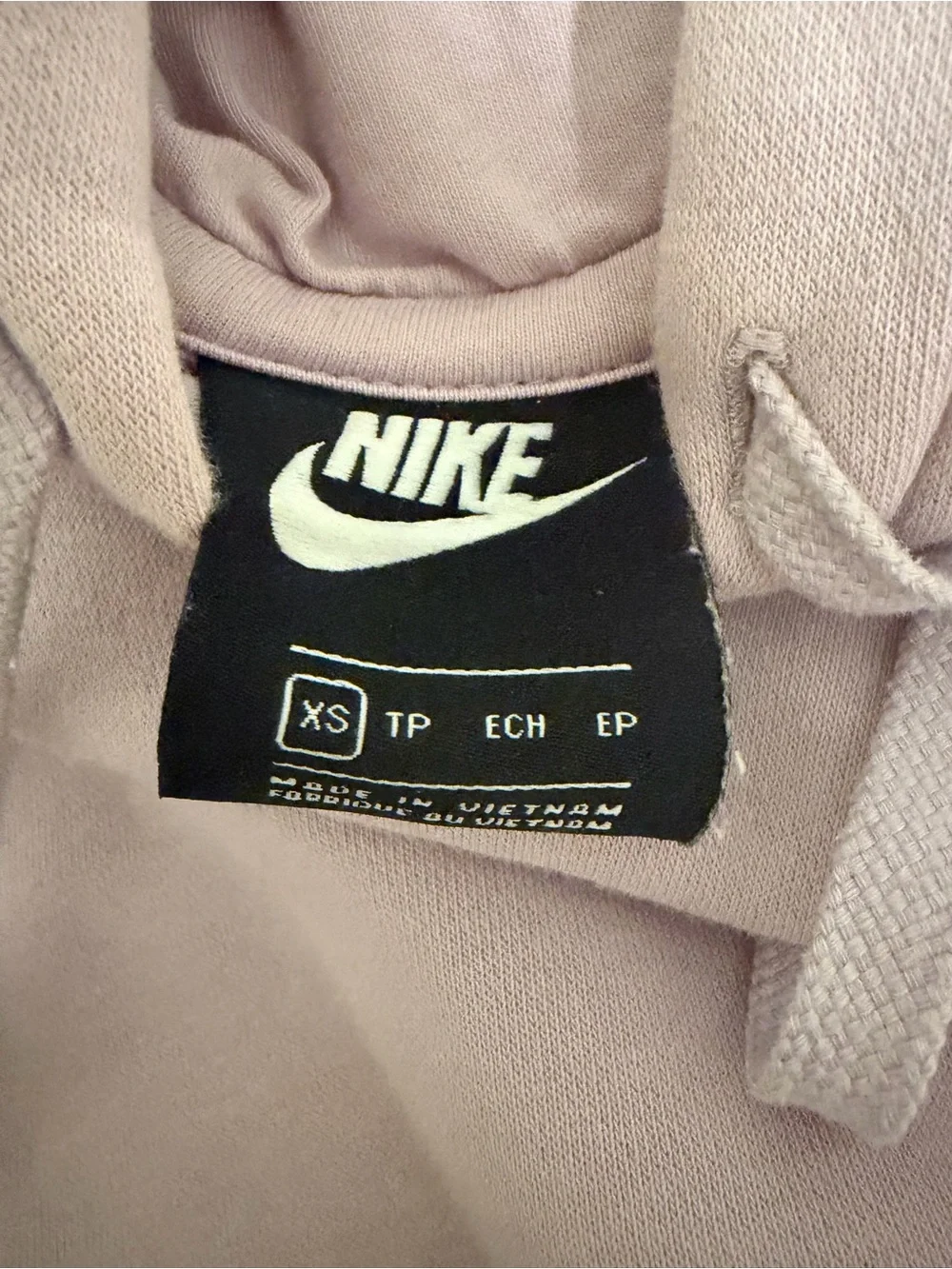 Nike Pastel Pink Hooded Pullover Sweatshirt